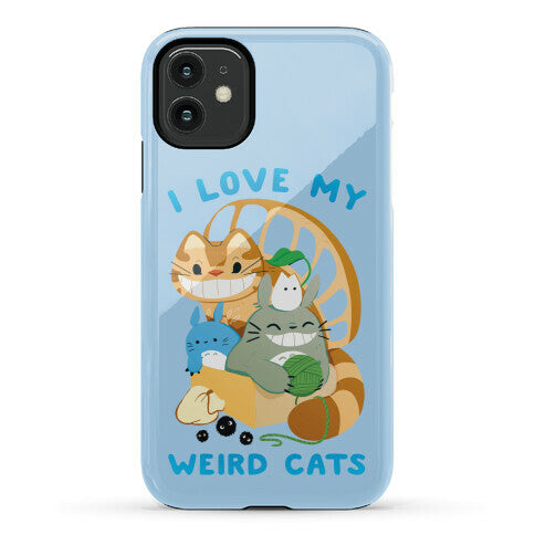 I love my weird cats Phone Case