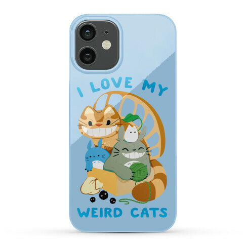 I love my weird cats Phone Case