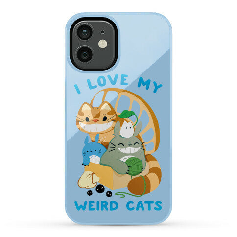 I love my weird cats Phone Case