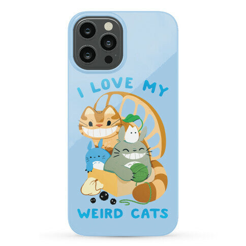 I love my weird cats Phone Case