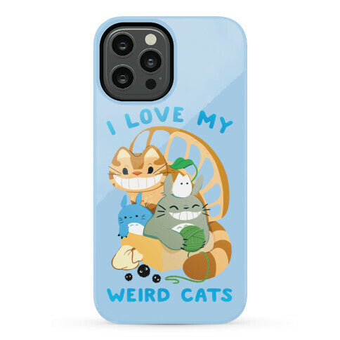 I love my weird cats Phone Case