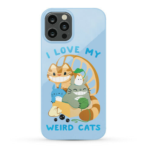 I love my weird cats Phone Case
