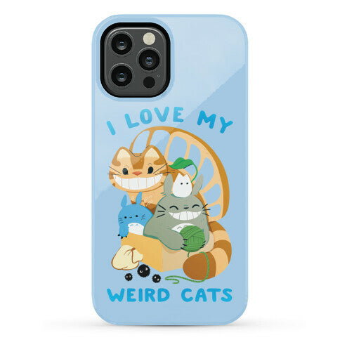 I love my weird cats Phone Case