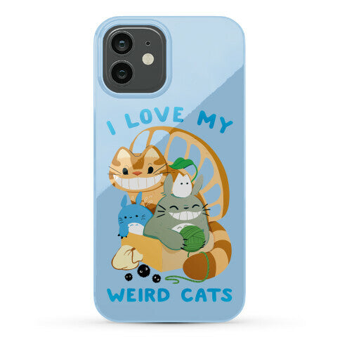 I love my weird cats Phone Case