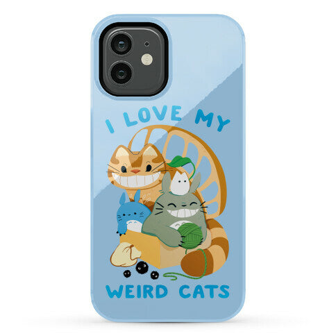 I love my weird cats Phone Case