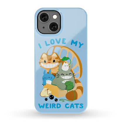 I love my weird cats Phone Case