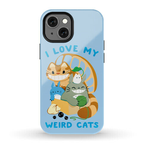 I love my weird cats Phone Case