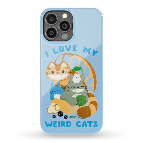 I love my weird cats Phone Case