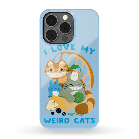 I love my weird cats Phone Case