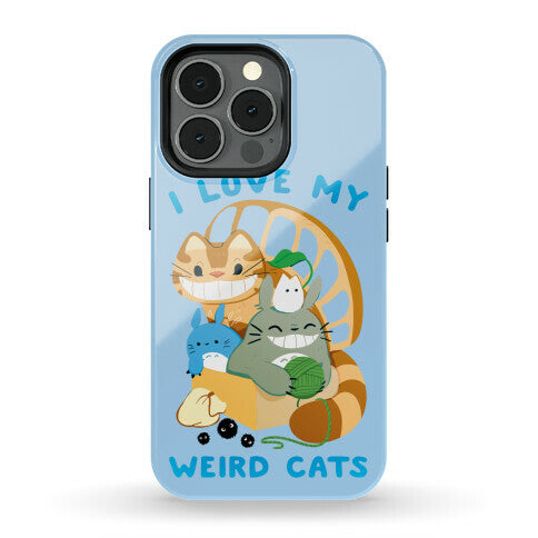 I love my weird cats Phone Case