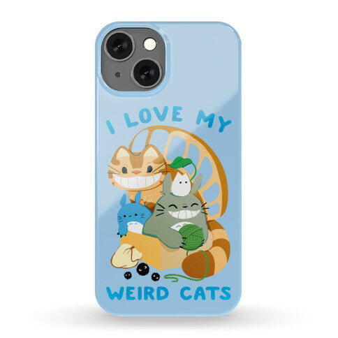 I love my weird cats Phone Case