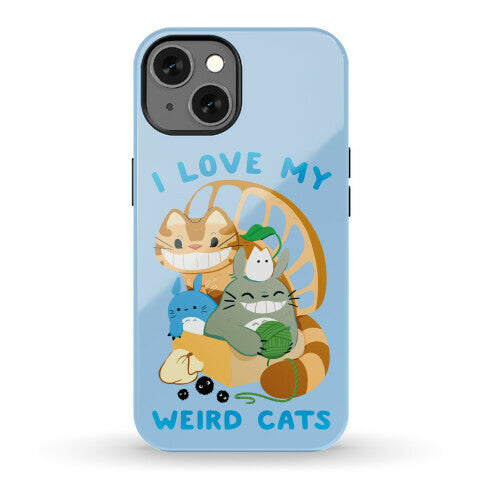 I love my weird cats Phone Case
