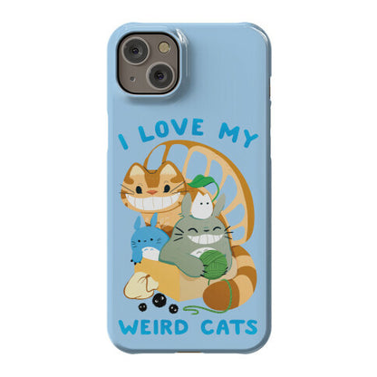 I love my weird cats Phone Case