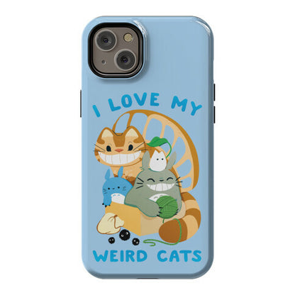 I love my weird cats Phone Case