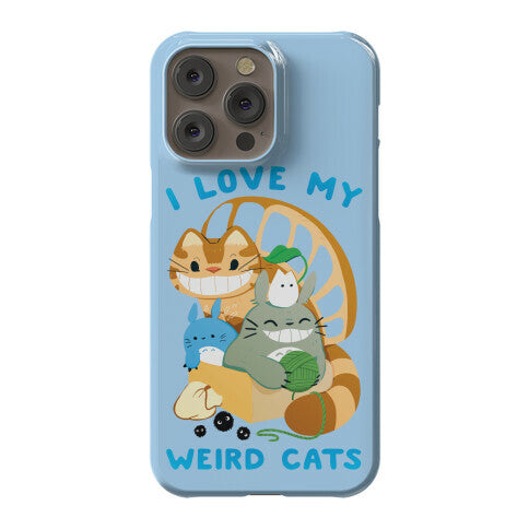 I love my weird cats Phone Case