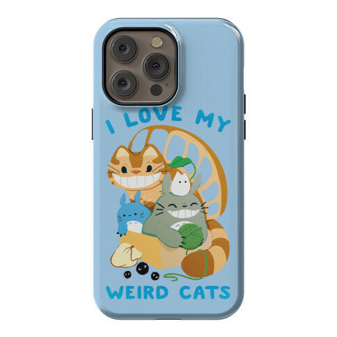 I love my weird cats Phone Case