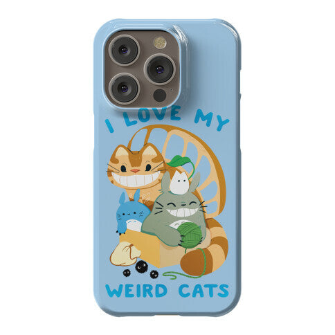 I love my weird cats Phone Case
