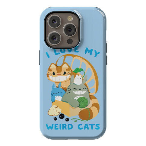 I love my weird cats Phone Case