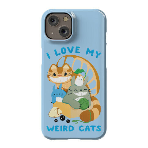 I love my weird cats Phone Case