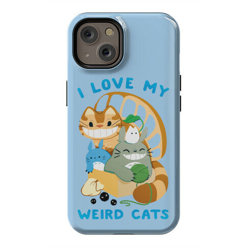 I love my weird cats Phone Case