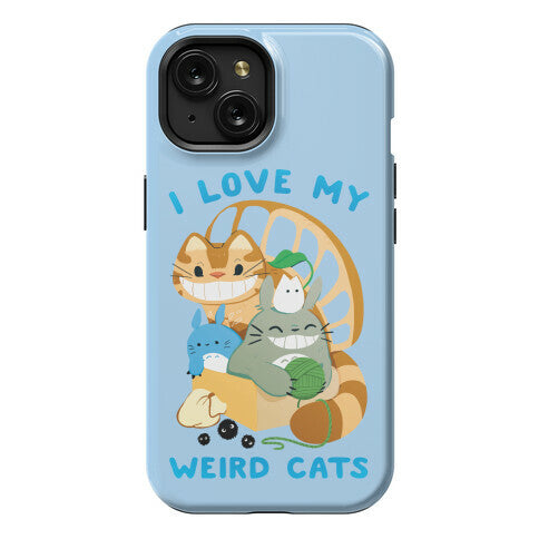 I love my weird cats Phone Case