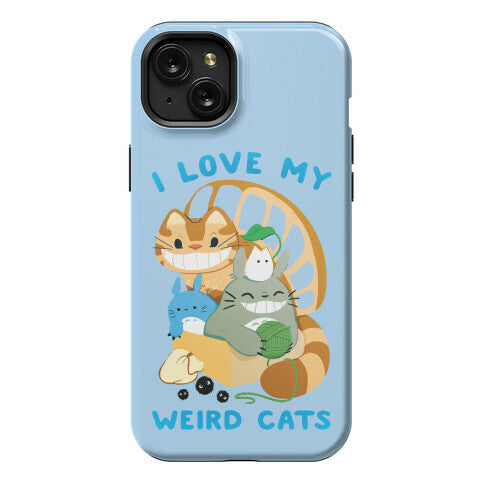 I love my weird cats Phone Case