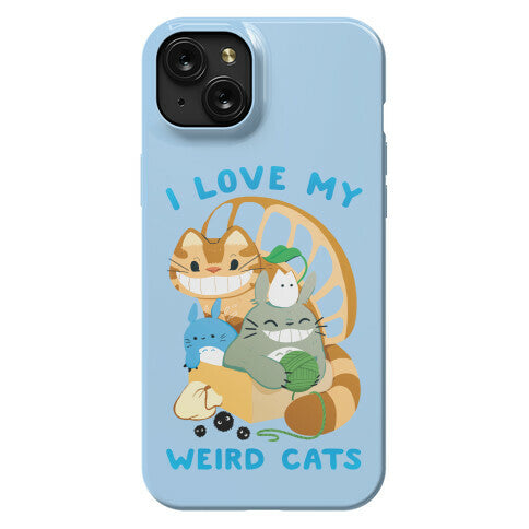 I love my weird cats Phone Case