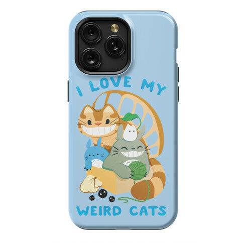 I love my weird cats Phone Case