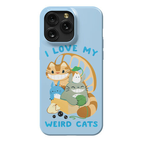 I love my weird cats Phone Case