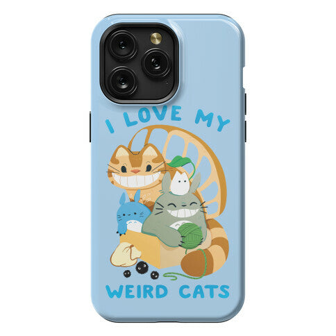 I love my weird cats Phone Case