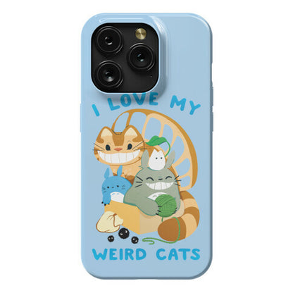 I love my weird cats Phone Case