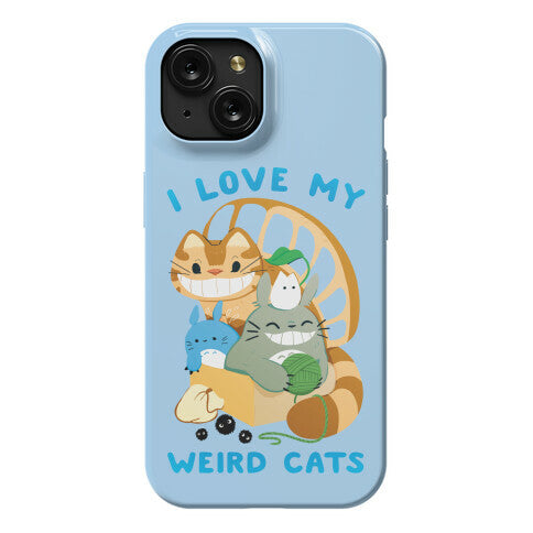 I love my weird cats Phone Case