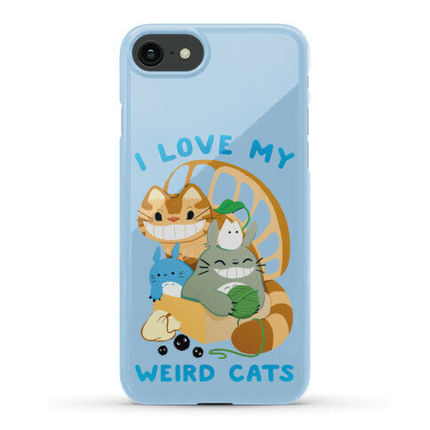 I love my weird cats Phone Case