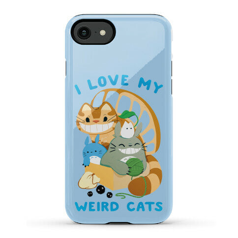 I love my weird cats Phone Case