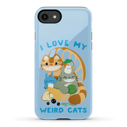 I love my weird cats Phone Case