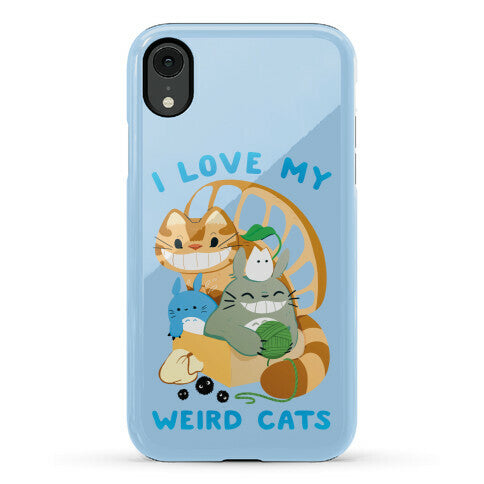 I love my weird cats Phone Case