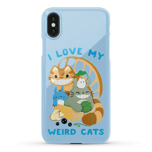 I love my weird cats Phone Case