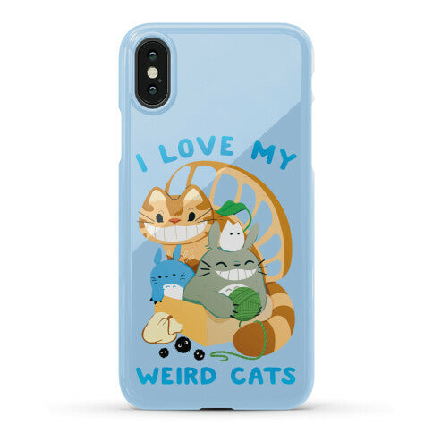 I love my weird cats Phone Case
