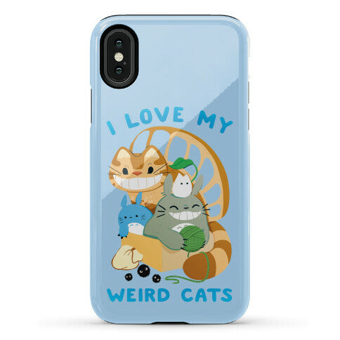 I love my weird cats Phone Case