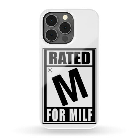 Rated M For Milf Parody Phone Case