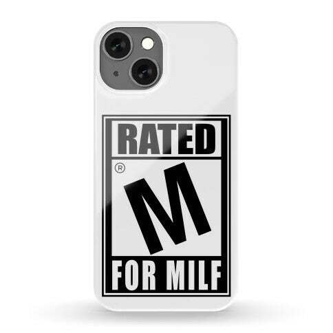 Rated M For Milf Parody Phone Case