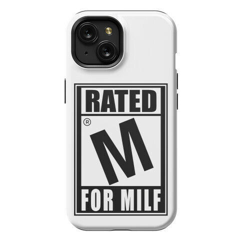 Rated M For Milf Parody Phone Case