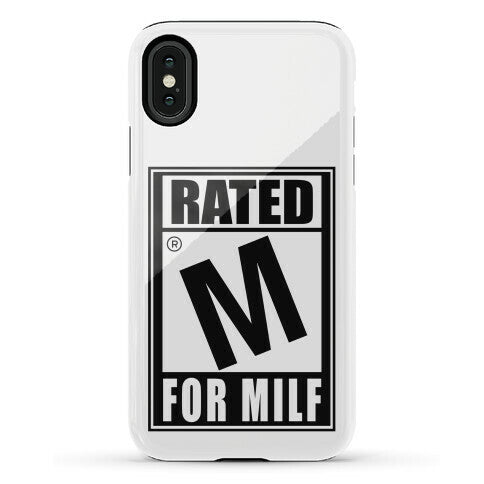 Rated M For Milf Parody Phone Case
