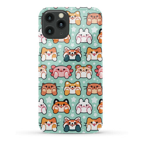 Kawaii Squishy Face Animals Phone Case