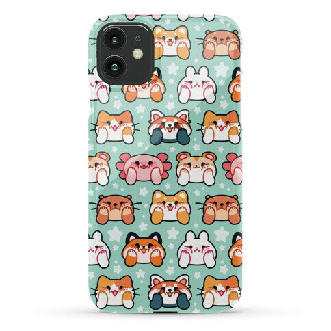 Kawaii Squishy Face Animals Phone Case