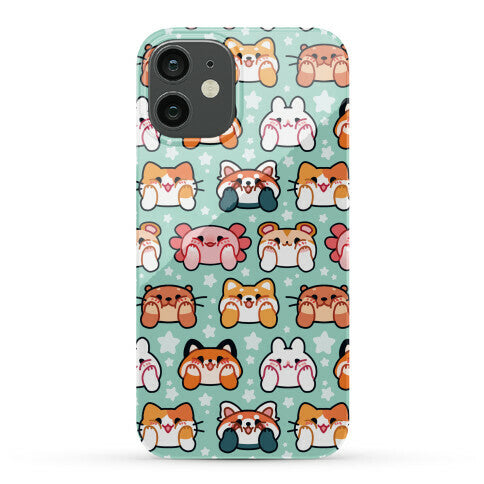 Kawaii Squishy Face Animals Phone Case
