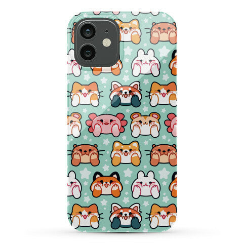 Kawaii Squishy Face Animals Phone Case
