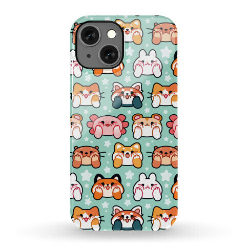 Kawaii Squishy Face Animals Phone Case