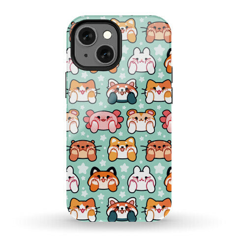 Kawaii Squishy Face Animals Phone Case