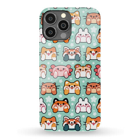 Kawaii Squishy Face Animals Phone Case